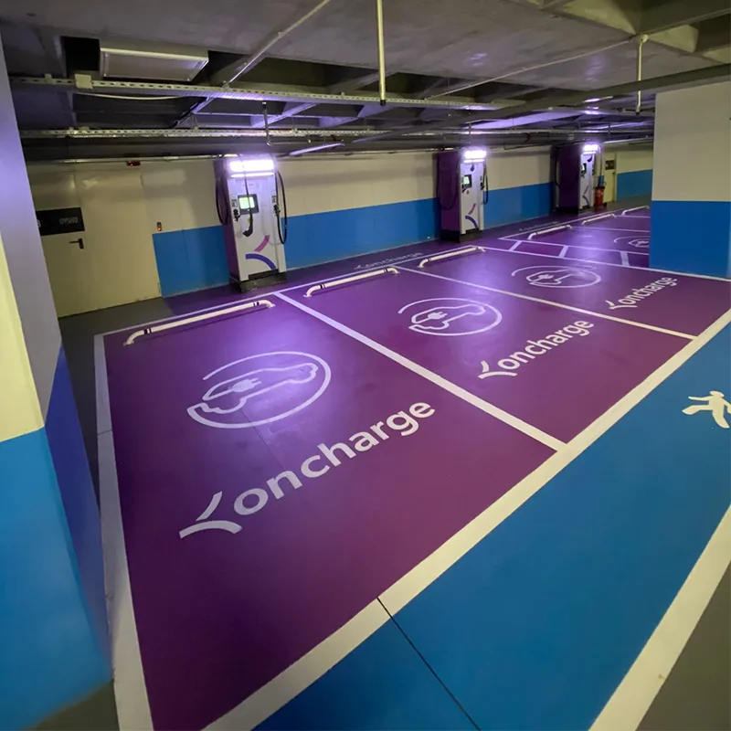 Elektrikli Araç Şarj İstasyon Çizgileri