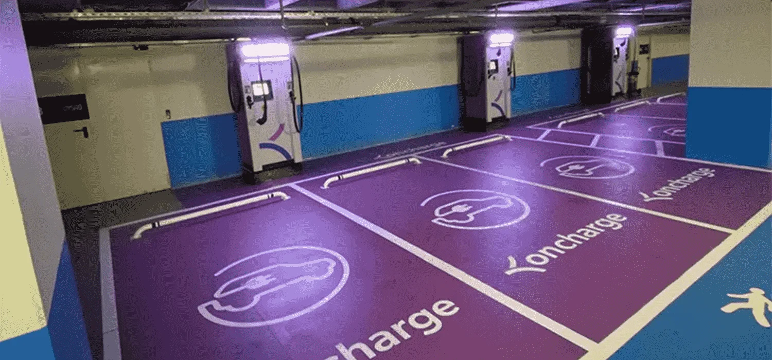  Elektrikli Araç Şarj İstasyon Çizgileri